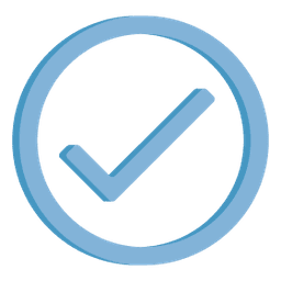Checkmark Blue Illustration