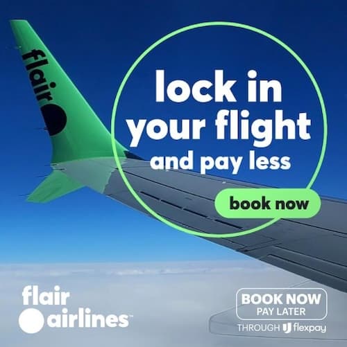 Flair airlines: Lock in your flight and pay less. Book Now