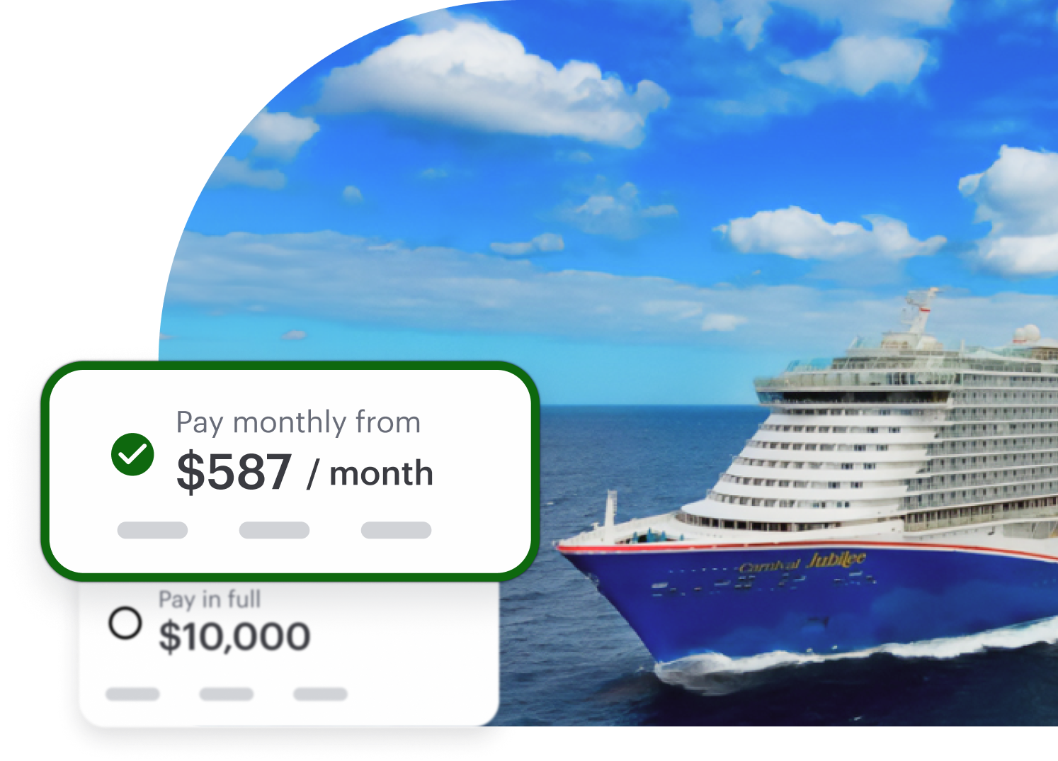 Flex Pay Carnival Onboard Hero Image