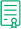 Green icon of a paper document